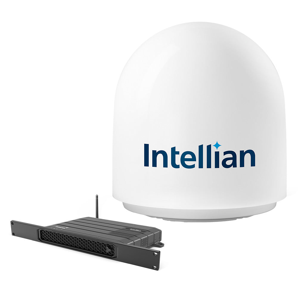 Intellian FB500 Inmarsat Fleet Broadband Maritime Terminal with 19in Rack Mount BDU | SendIt Sailing