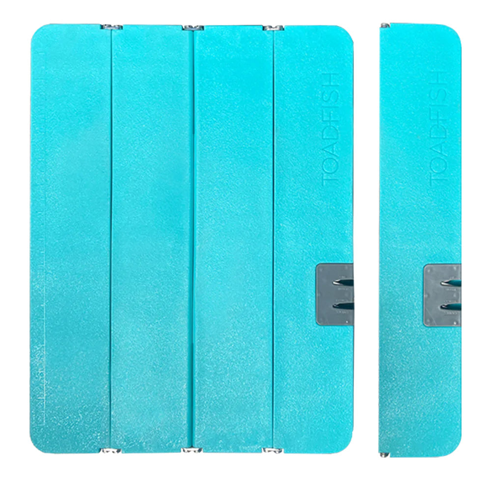 Toadfish Stowaway Folding Cutting Board with Built-In Knife Sharpener - Teal | SendIt Sailing