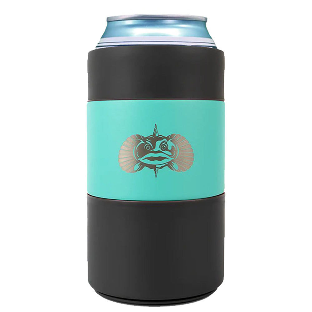 Toadfish Non-Tipping Can Cooler + Adapter - 12oz - Teal | SendIt Sailing