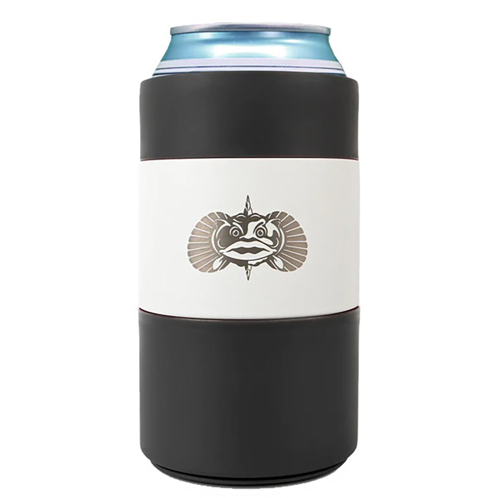 Toadfish Non-Tipping Can Cooler + Adapter - 12oz - White | SendIt Sailing