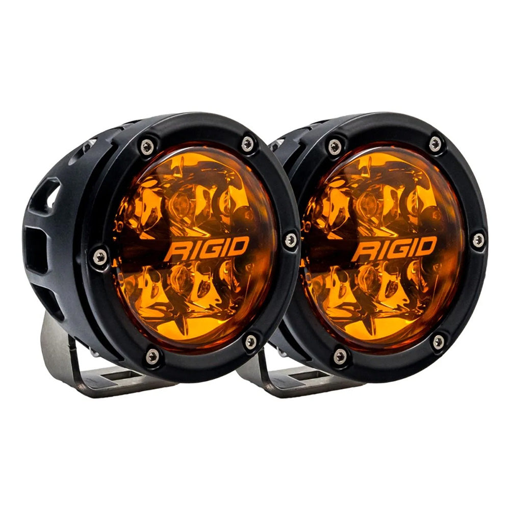 RIGID Industries 360 Series 4in Spot with Amber Pro Lens - Pair | SendIt Sailing