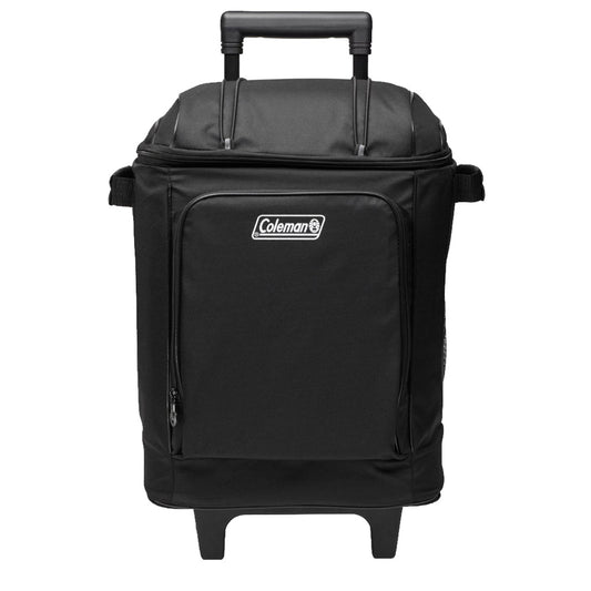 Coleman CHILLER 42-Can Soft-Sided Portable Cooler with Wheels - Black | SendIt Sailing