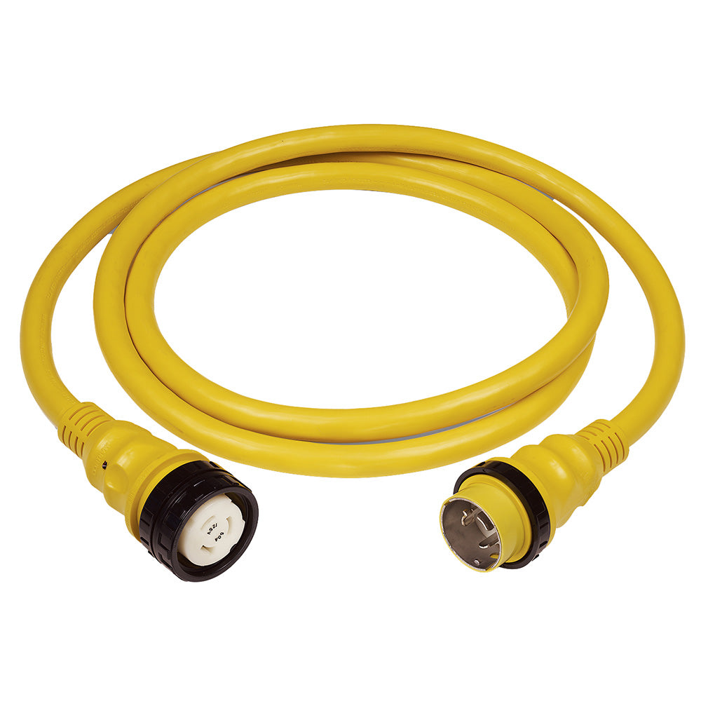 Marinco 50AMP 125/250V Shore Power Cable - 12 - Yellow | SendIt Sailing