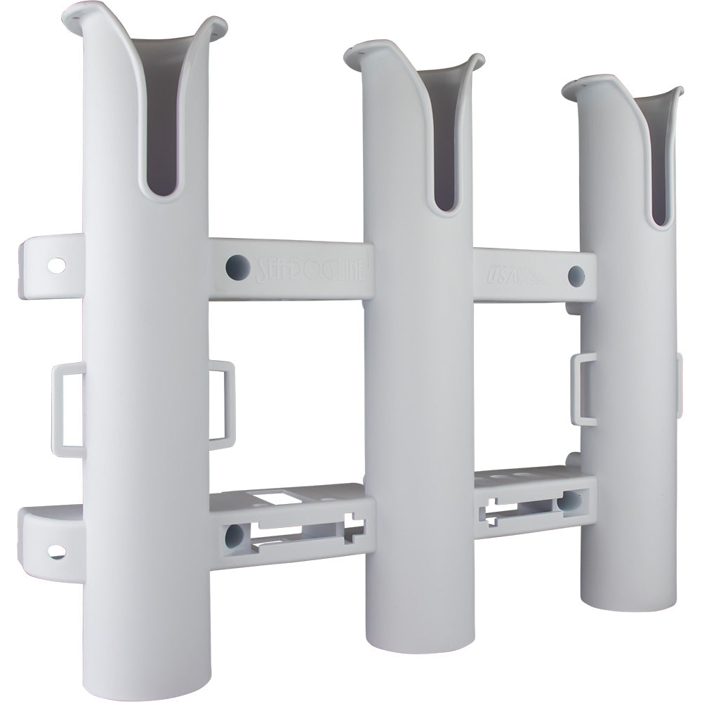 Sea-Dog Triple Threat Three Pole Rod Holder - White | SendIt Sailing