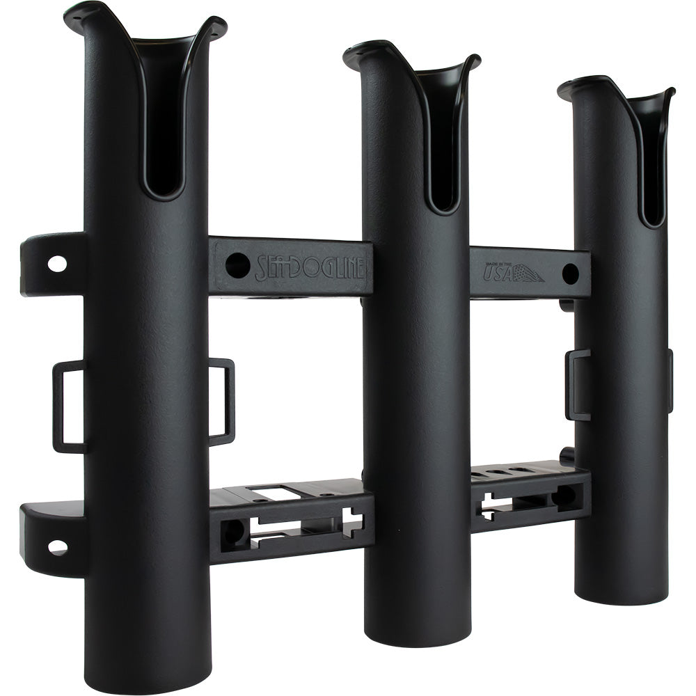 Sea-Dog Triple Threat Three Pole Rod Holder - Black | SendIt Sailing