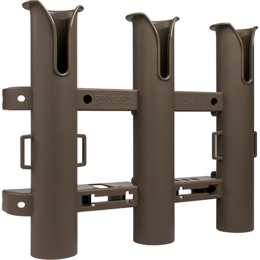 Sea-Dog Triple Threat Three Pole Rod Holder - Flat Dark Earth | SendIt Sailing