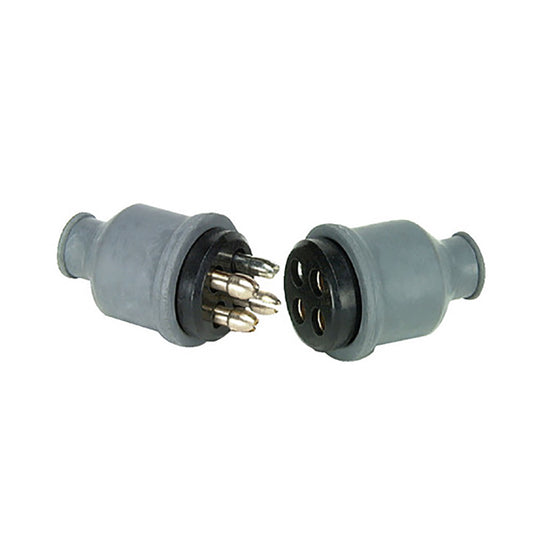 Cole Hersee 4 Pole Plug and Socket Connector with Rubber Cap | SendIt Sailing