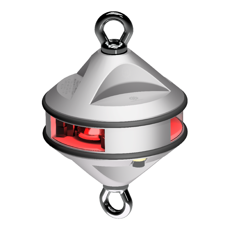 Lopolight 3nm 360 Degree Red Hoist Silver | SendIt Sailing