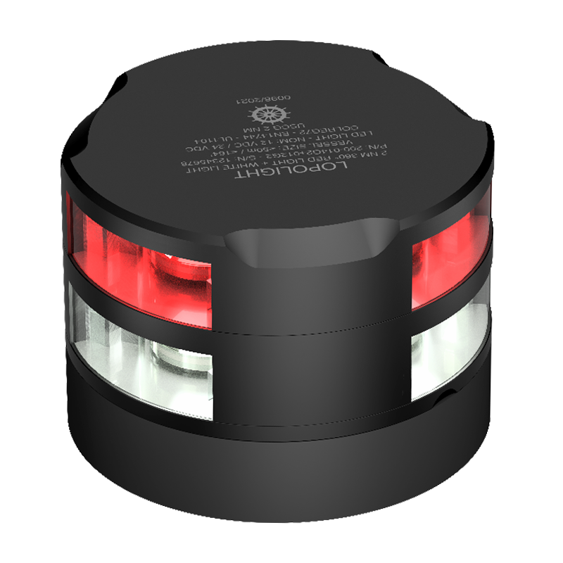 Lopolight 2nm 360 Degree Red+2nm 360 Degree White Black | SendIt Sailing