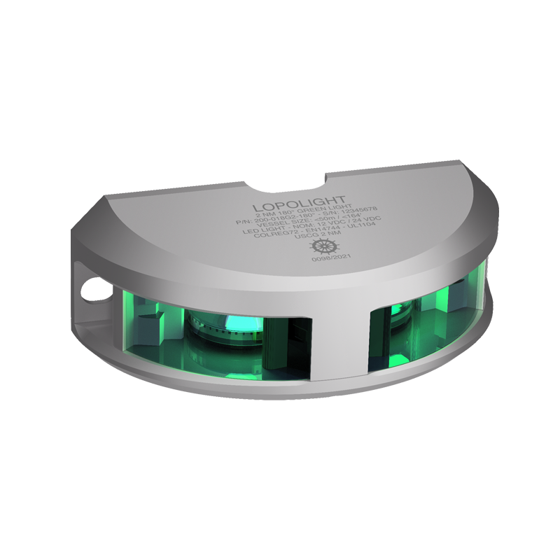 Lopolight 2nm 180 Degree Green Silver 20m Cable | SendIt Sailing