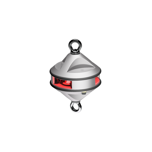 Lopolight 3nm 360 Degree Red Hoist Silver | SendIt Sailing