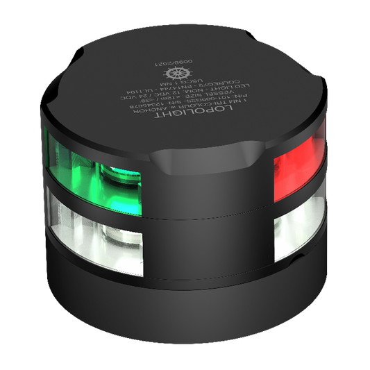 Lopolight 1nm Tri-Color/Anchor/Strobe Black | SendIt Sailing
