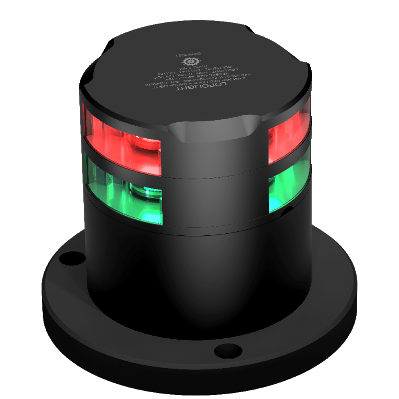 Lopolight 3nm 360 Degree Red + 360 Degree Green Ice-Class Black | SendIt Sailing