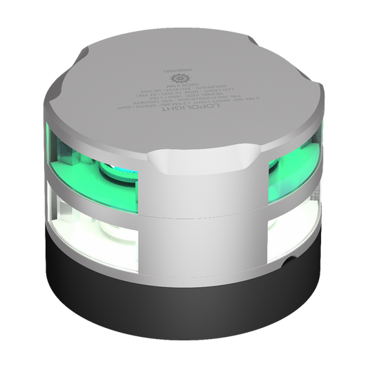 Lopolight 2nm 360 Degree White + 2nm 360 Degree Green Silver | SendIt Sailing