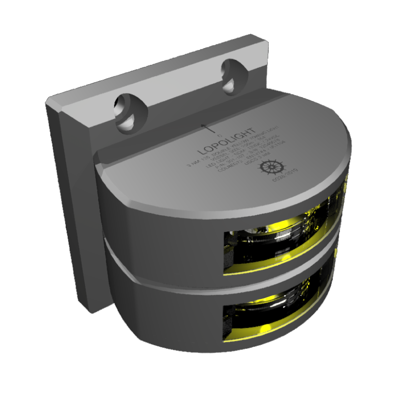 Lopolight 3nm Double Amber Towing Silver | SendIt Sailing