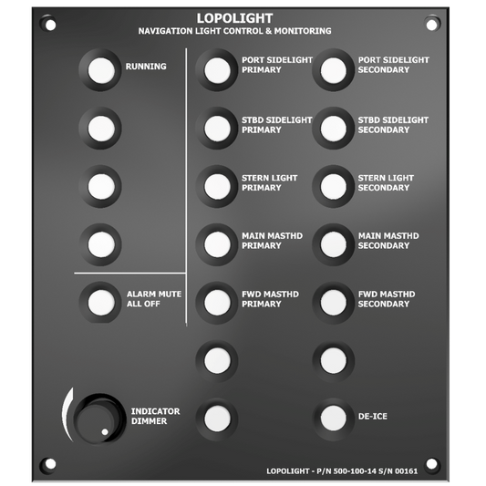 Lopolight Control Panel For C&M System 14 Button | SendIt Sailing