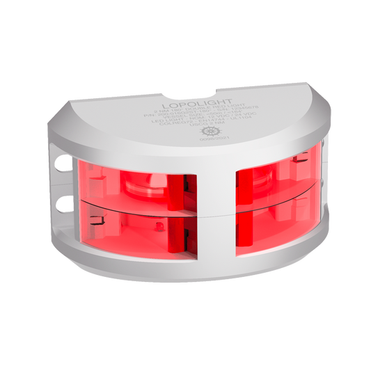 Lopolight 2nm 180 Degree Red Double White Ceramic Coated | SendIt Sailing