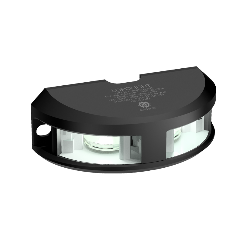 Lopolight 2nm 180 Degree White Black 6m Cable | SendIt Sailing