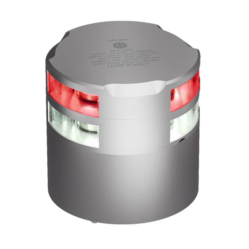 Lopolight 3nm 360 Degree Red+360 DegreeWhite Silver | SendIt Sailing