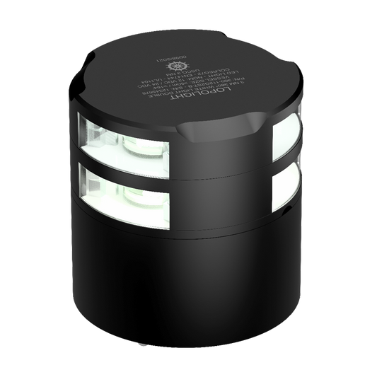 Lopolight 3nm Double 360 Degree White Black Cable Down | SendIt Sailing