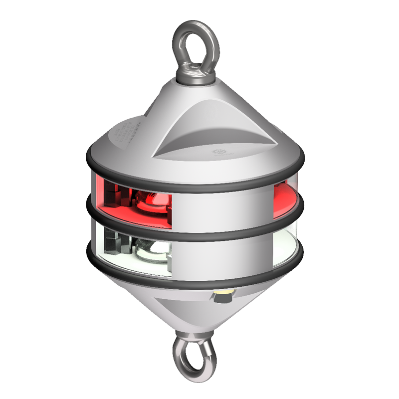 Lopolight 3nm 360 Degree White/Red Hoist Silver H2 | SendIt Sailing