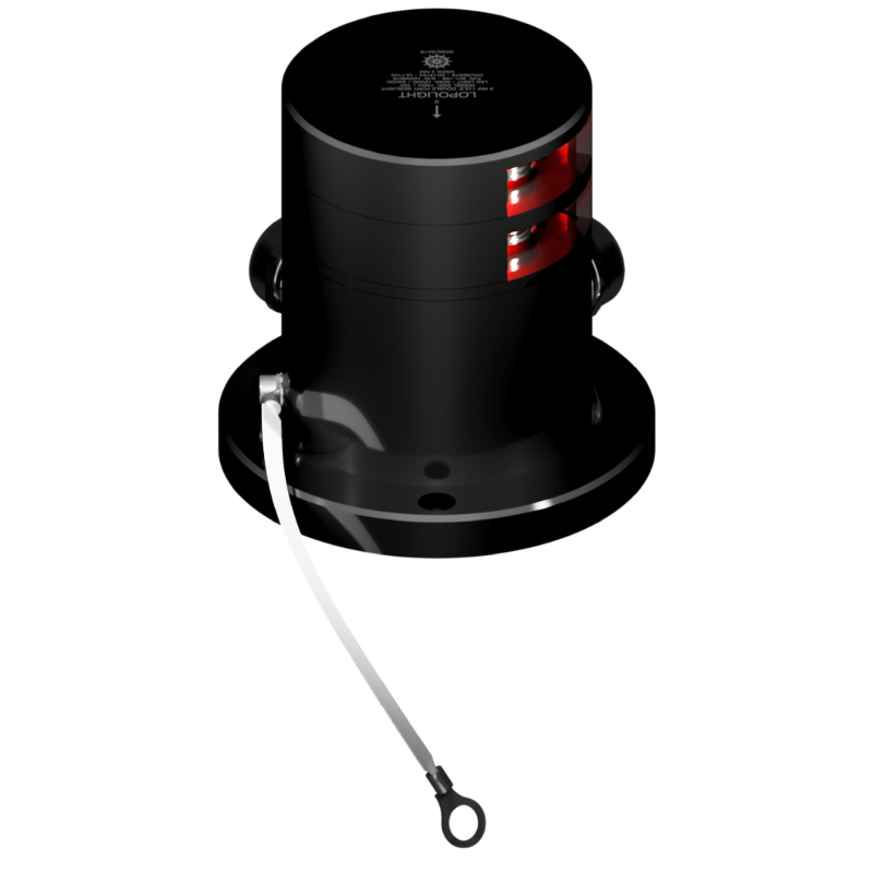 Lopolight 3nm Double Port Black Horizontal Mount Dimmable De-Ice | SendIt Sailing