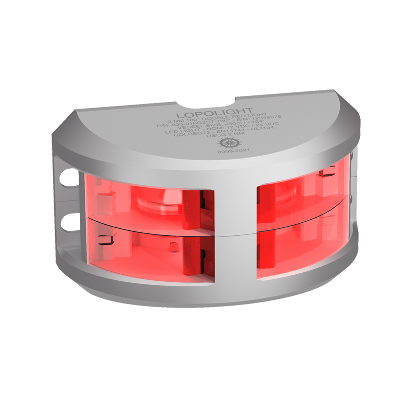 Lopolight 2nm 180 Degree Red Double Silver 6m Cable | SendIt Sailing