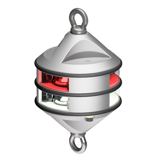 Lopolight 3nm 360 Degree White/Red Hoist Silver H1 | SendIt Sailing
