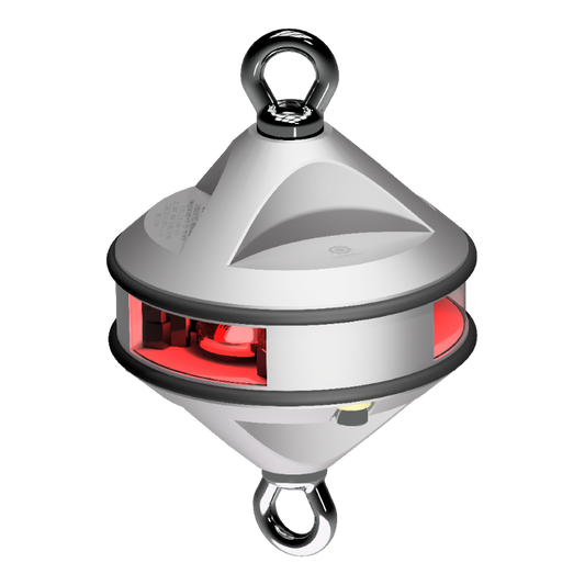 Lopolight 3nm 360 Degree Red Hoist Silver H1 | SendIt Sailing