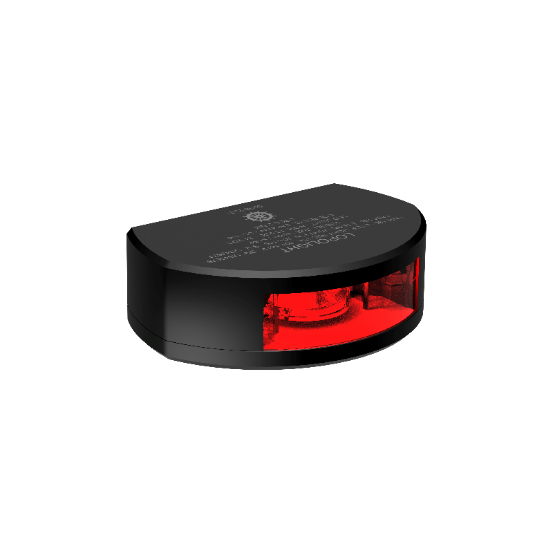 Lopolight 3nm 135 Degree Red Stop Light Verticalical Mount Black | SendIt Sailing