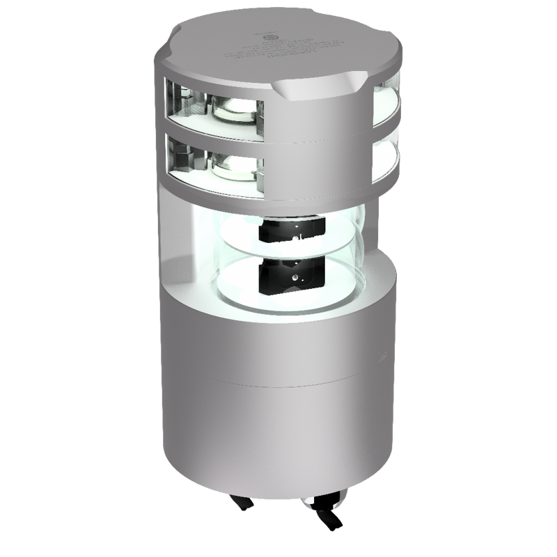 Lopolight 6nm Double Masthead+3nm Double 360 DegreeWhite Silver | SendIt Sailing