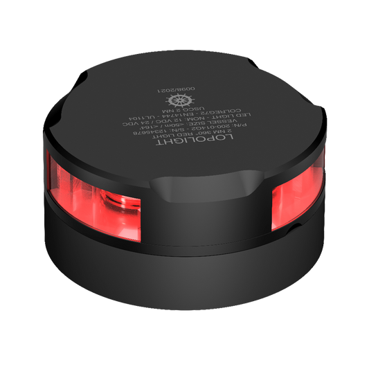 Lopolight 2nm 360 Degree Red Black with 2.5m Cables | SendIt Sailing