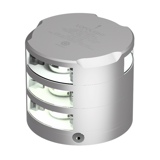 Lopolight 3nm Double Stern + 3nm 360 Degree White Light (Silver) | SendIt Sailing