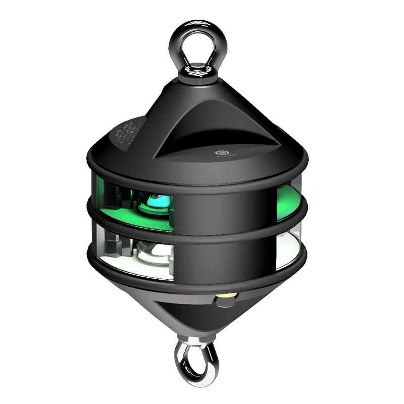 Lopolight 3nm 360 Degree White/Green Hoist Black | SendIt Sailing
