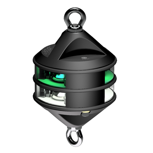 Lopolight 3nm 360 Degree White/Green Hoist Black | SendIt Sailing