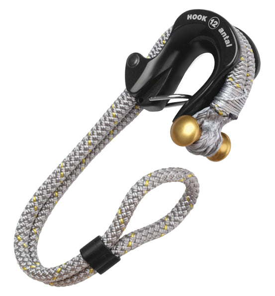 Antal HK12 Hook + Safety Spring And 5mm Dyneema Line, SWL1500Kg/3300lb | SendIt Sailing