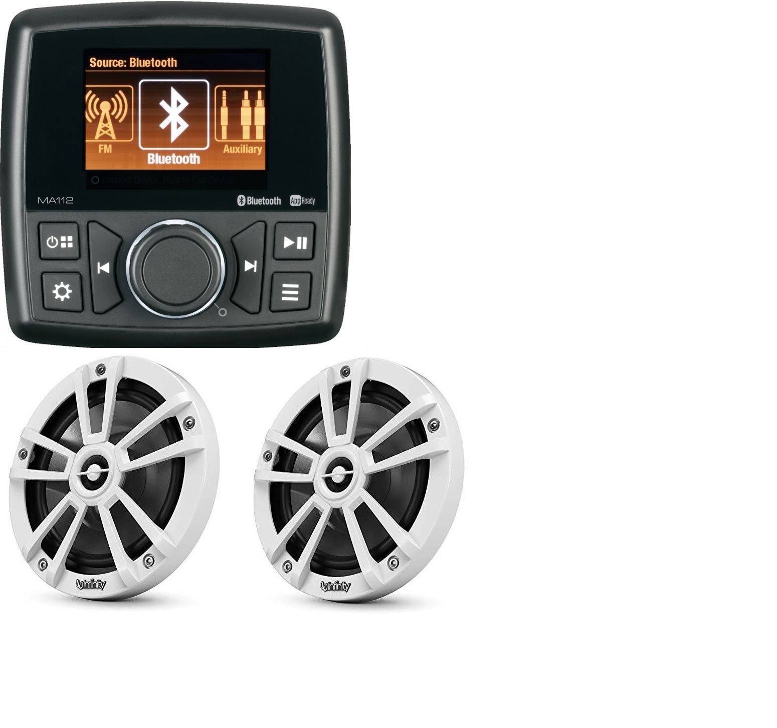 Marine Audio MA112 Stereo With Pair INF622MWBPR | SendIt Sailing