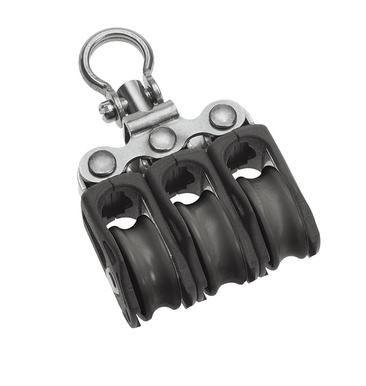 Barton Marine Size 0 20mm Plain Bearing Pulley Block Triple Swivel | SendIt Sailing