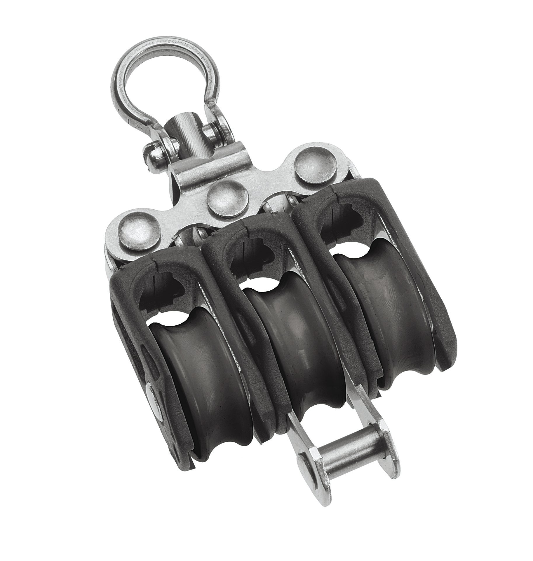 Barton Marine Size 0 20mm Plain Bearing Pulley Block Triple Swivel & Becket | SendIt Sailing