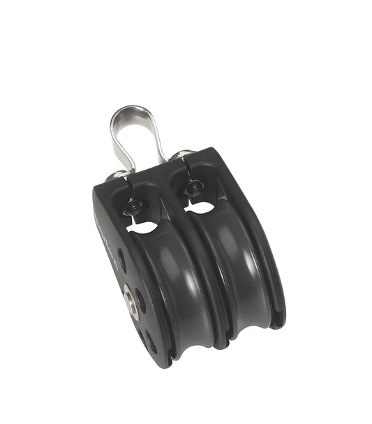 Barton Marine Size 1 30mm Plain Bearing Pulley block Double Fixed Eye Block | SendIt Sailing