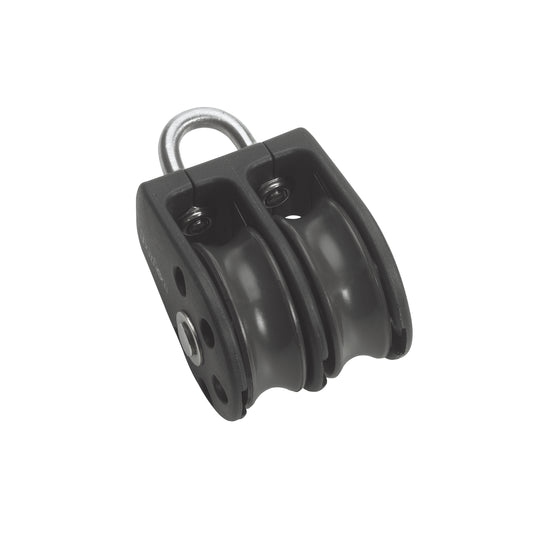 Barton Marine Size 2 35mm Plain Bearing Pulley Block Double With Fixed Eye | SendIt Sailing