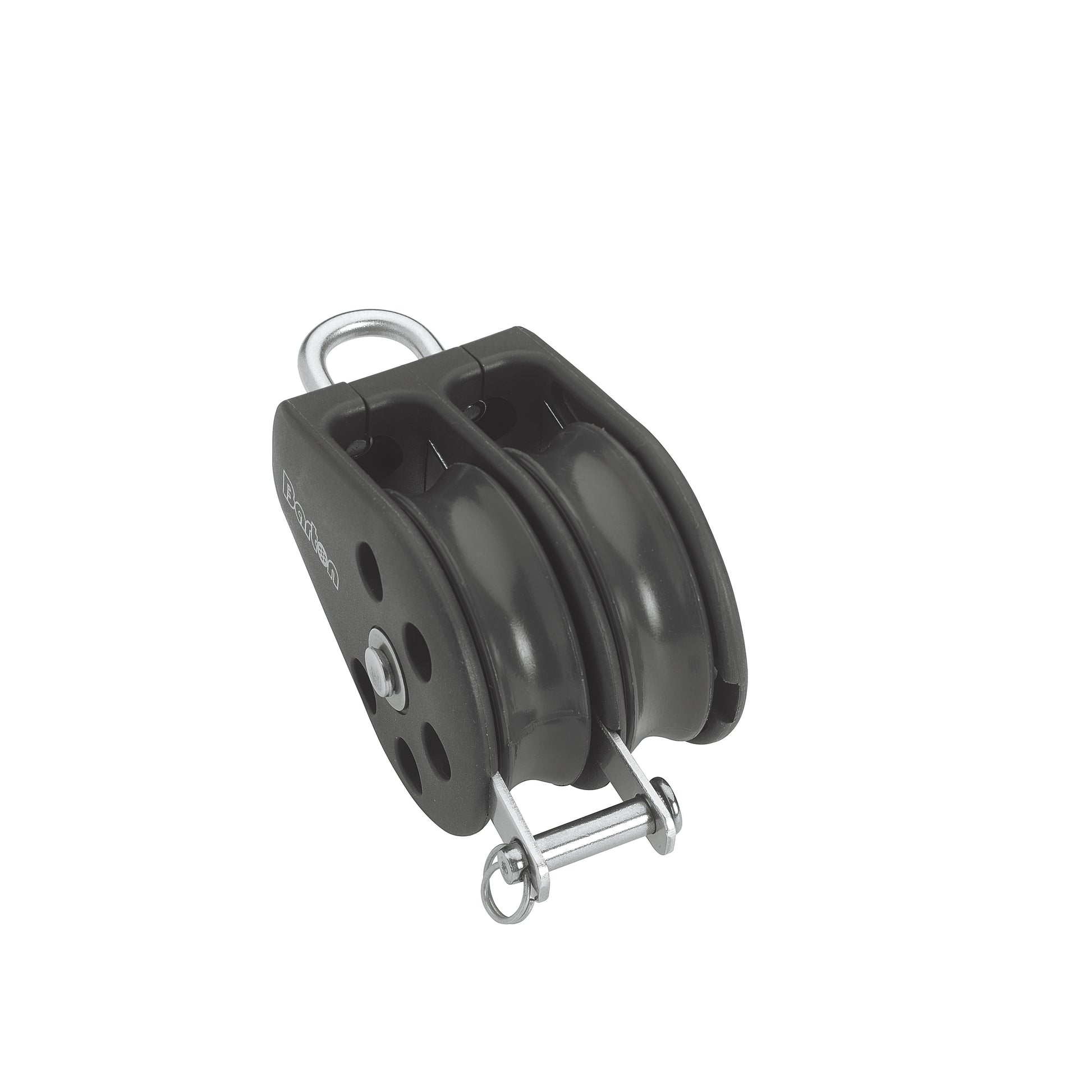 Barton Marine Size 2 35mm Plain Bearing Pulley Block Double Fixed Eye & Becket | SendIt Sailing