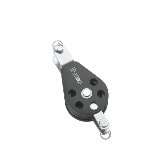 Barton Marine Size 3 45mm Plain Bearing Pulley Block Single Wth Double Tang & Becket | SendIt Sailing