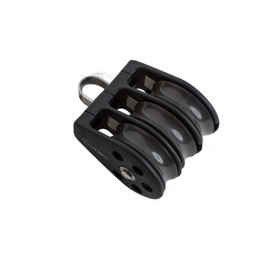Barton Marine Size 3 45mm Plain Bearing Pulley Block Triple With Fixed Eye | SendIt Sailing