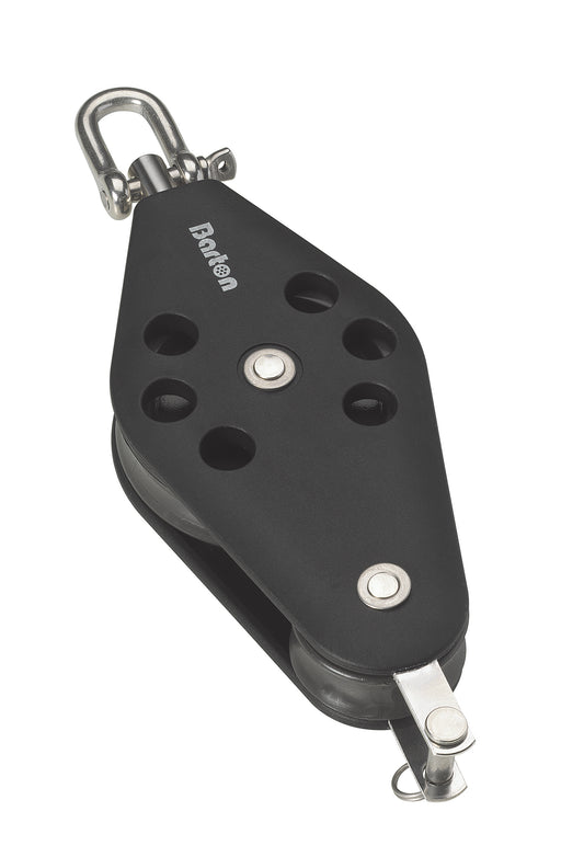 Barton Marine Size 3 30/58mm Plain Bearing Pulley Block Fiddle Swivel & Becket | SendIt Sailing