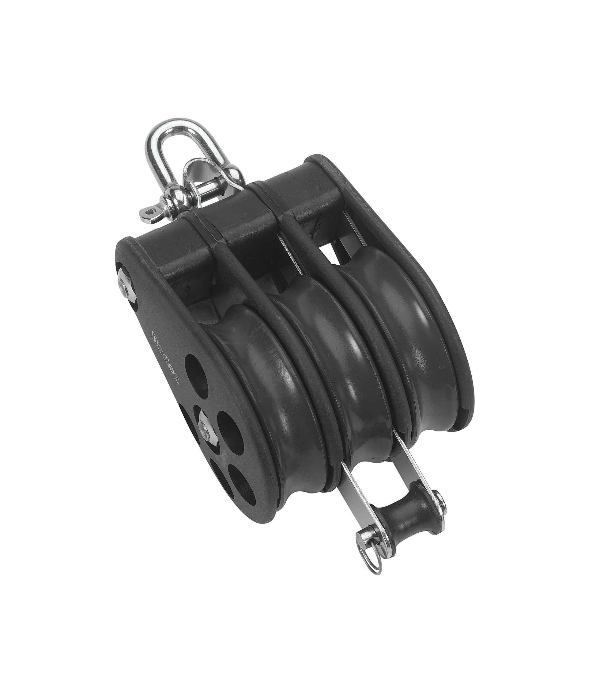Barton Marine Size 5 54mm Ball Bearing Pulley Block Triple Reverse Shackle & Becket | SendIt Sailing