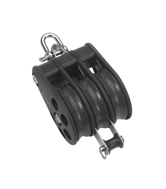 Barton Marine Size 5 54mm Ball Bearing Pulley Block Triple Reverse Shackle & Becket | SendIt Sailing