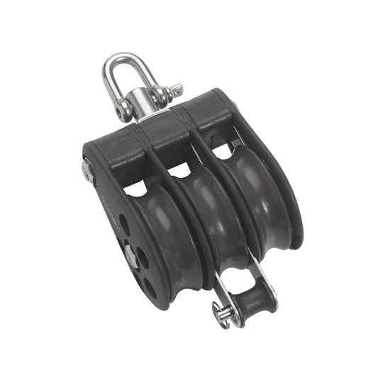 Barton Marine Size 5 54mm Plain Bearing Pulley Block Triple Swivel & Becket | SendIt Sailing