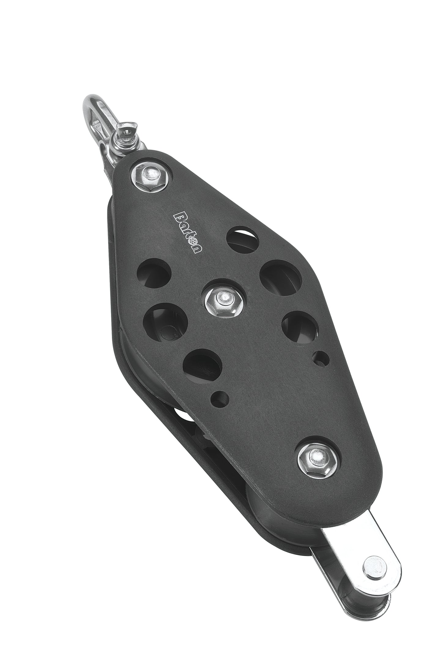 Barton Marine Size 6 44/72mm Ball Bearing Pulley Block Fiddle with Reverse Shackle | SendIt Sailing