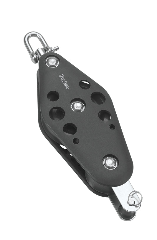 Barton Marine Size 6 44/72mm Plain Bearing Pulley Block Fiddle Swivel & Becket | SendIt Sailing